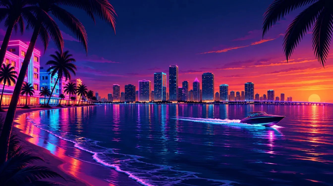 GTA 6, Vice City and the Miami lifestyle: original illustration